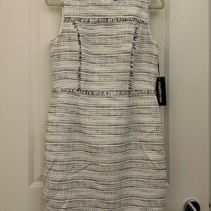Karl Lagerfeld  tweed sleeveless sheath dress.